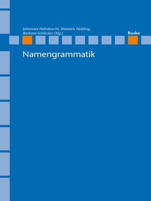 cover image of Namengrammatik